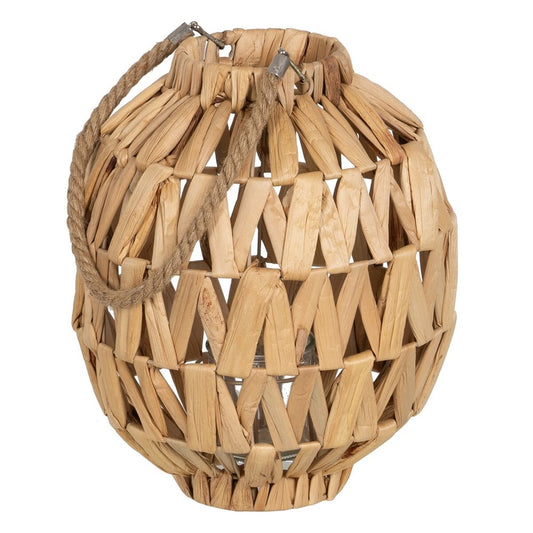 Žibintas Kynttilänjalka Žibintas Beige Metalli Kristalli Vesihyasintti 27 x 27 x 32,5 cm
