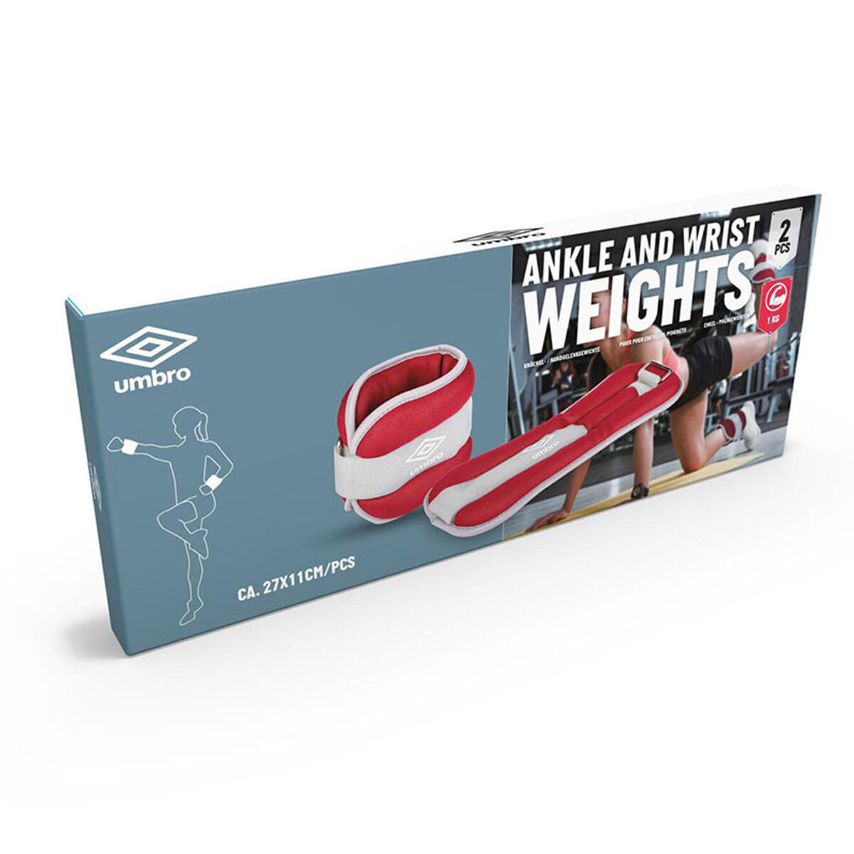 Nilkkapainot Umbro 1 kg Punainen 2 osaa