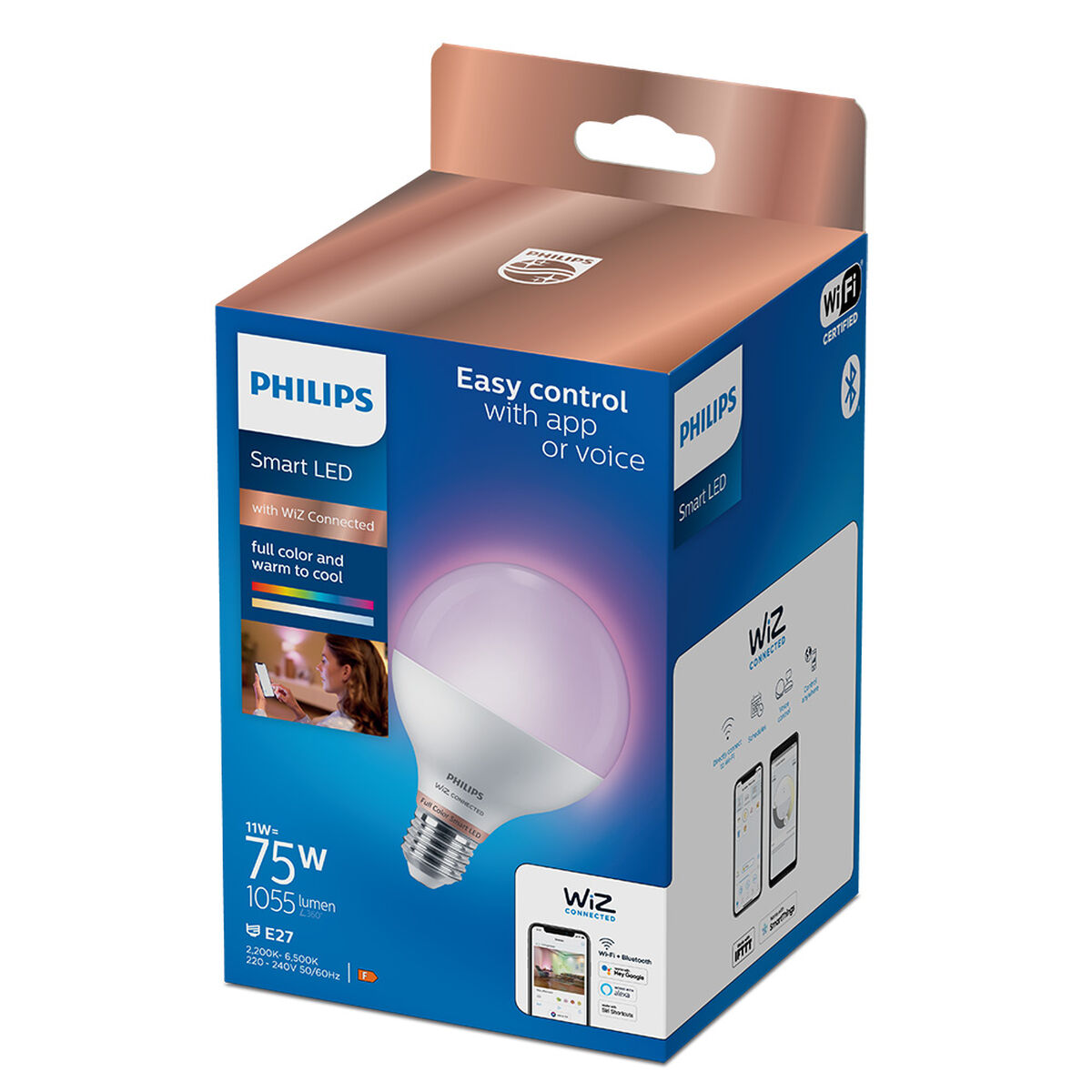 LED-lamppu Philips Wiz G95 Smart E27 11 W 1055 lm