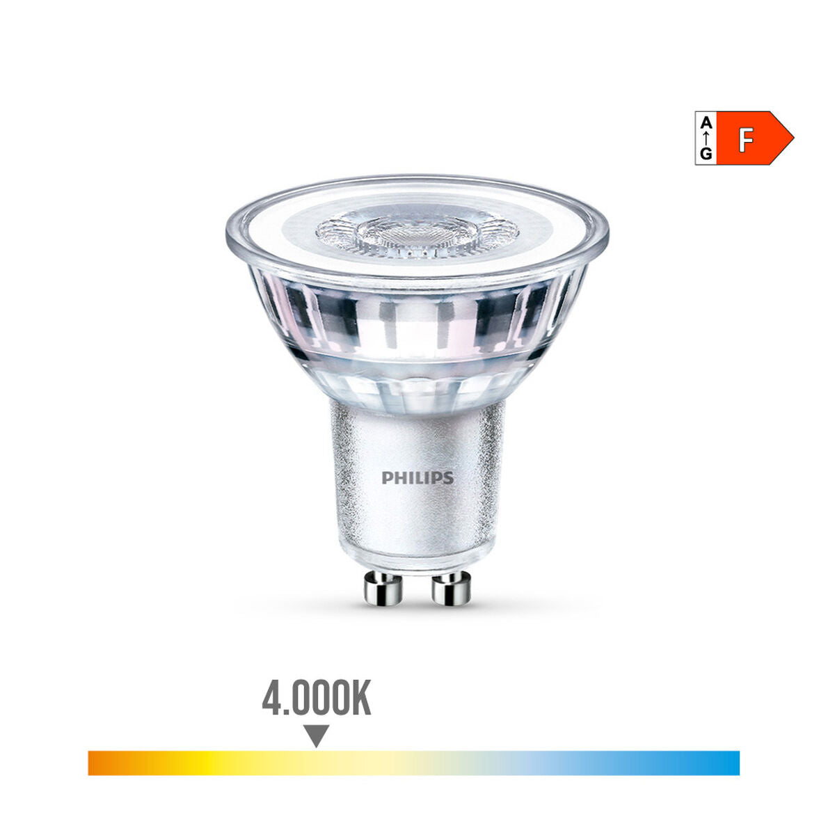 LED-lamppu Philips 4,6 W GU10 F 390 lm (4000 K)