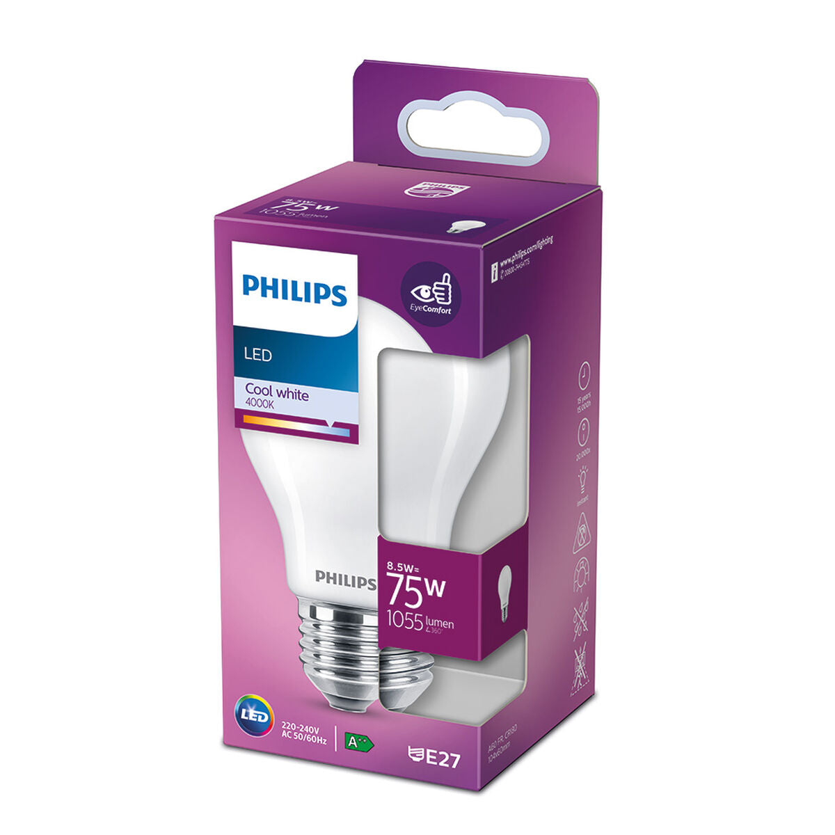 LED-lamppu Philips Standard Ø 6 x 10,4 cm E27 8,5 W E 1055 lm (4000 K)