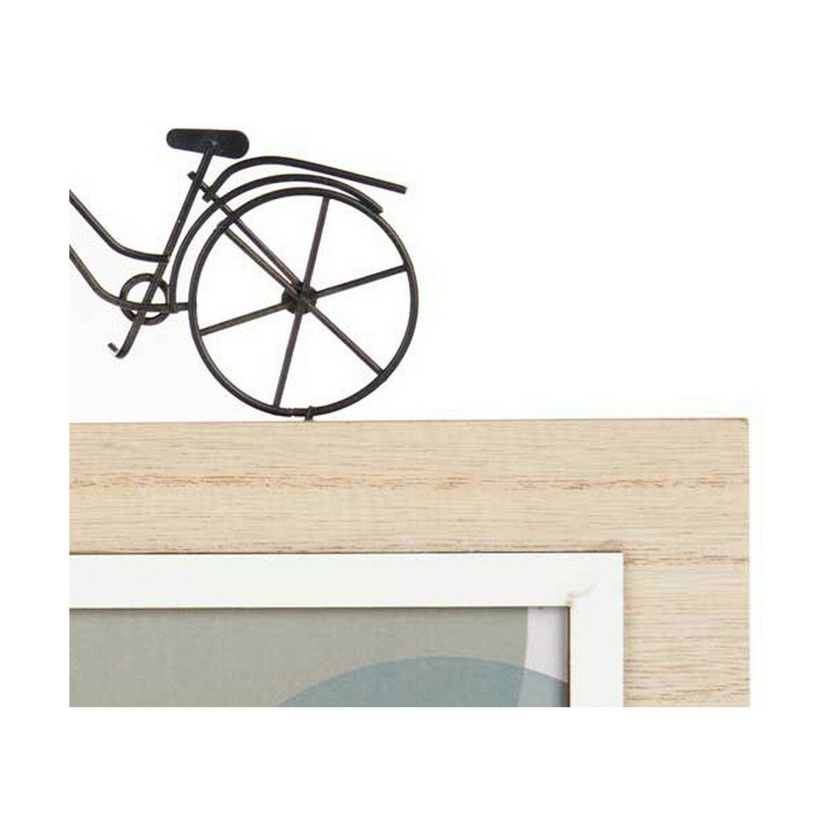 Kuvakehys Smile 2 kuva Musta Ruskea Puu MDF (6 osaa) (40 x 27 x 6 cm)