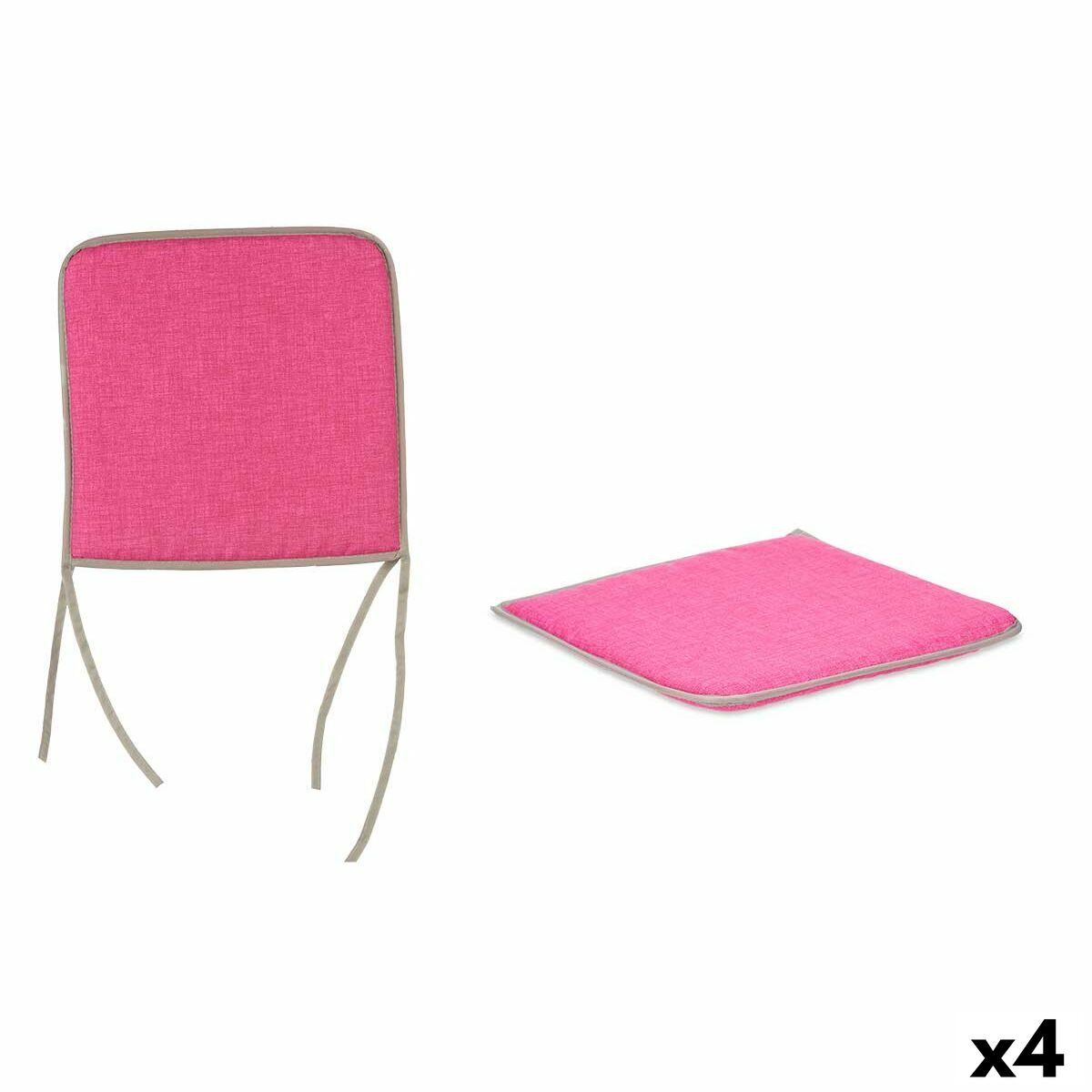 Tuolityyny Pinkki 38 x 2,5 x 38 cm (4 osaa)