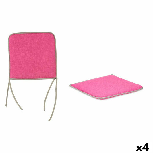 Tuolityyny Pinkki 38 x 2,5 x 38 cm (4 osaa)