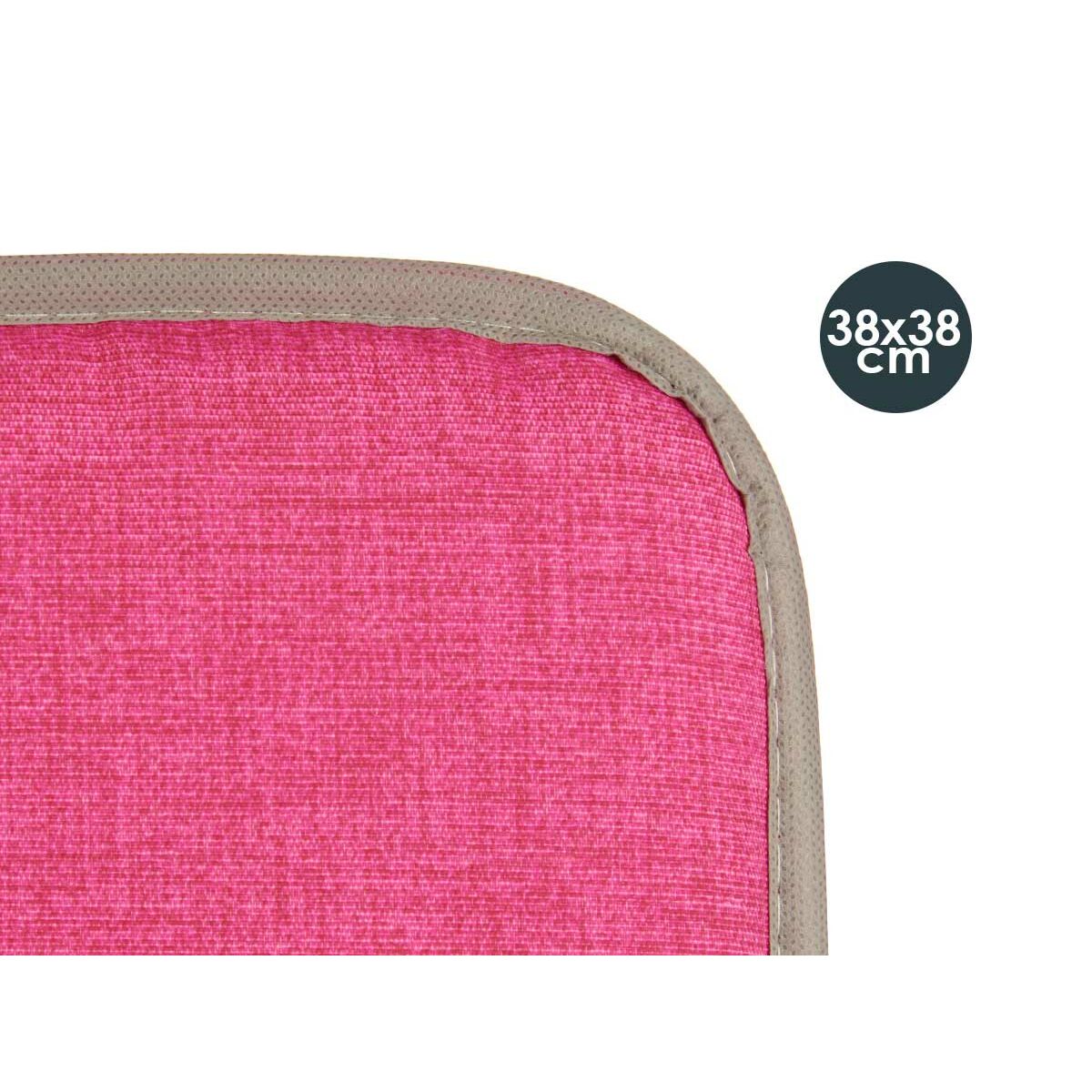 Tuolityyny Pinkki 38 x 2,5 x 38 cm (4 osaa)