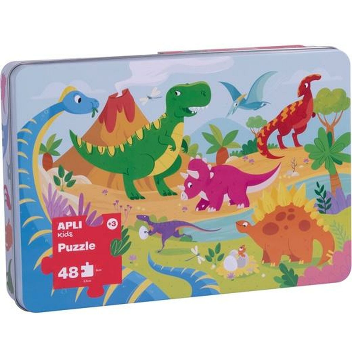 Lasten palapeli Apli Dinosaurs 24 Kappaletta 48 x 32 cm