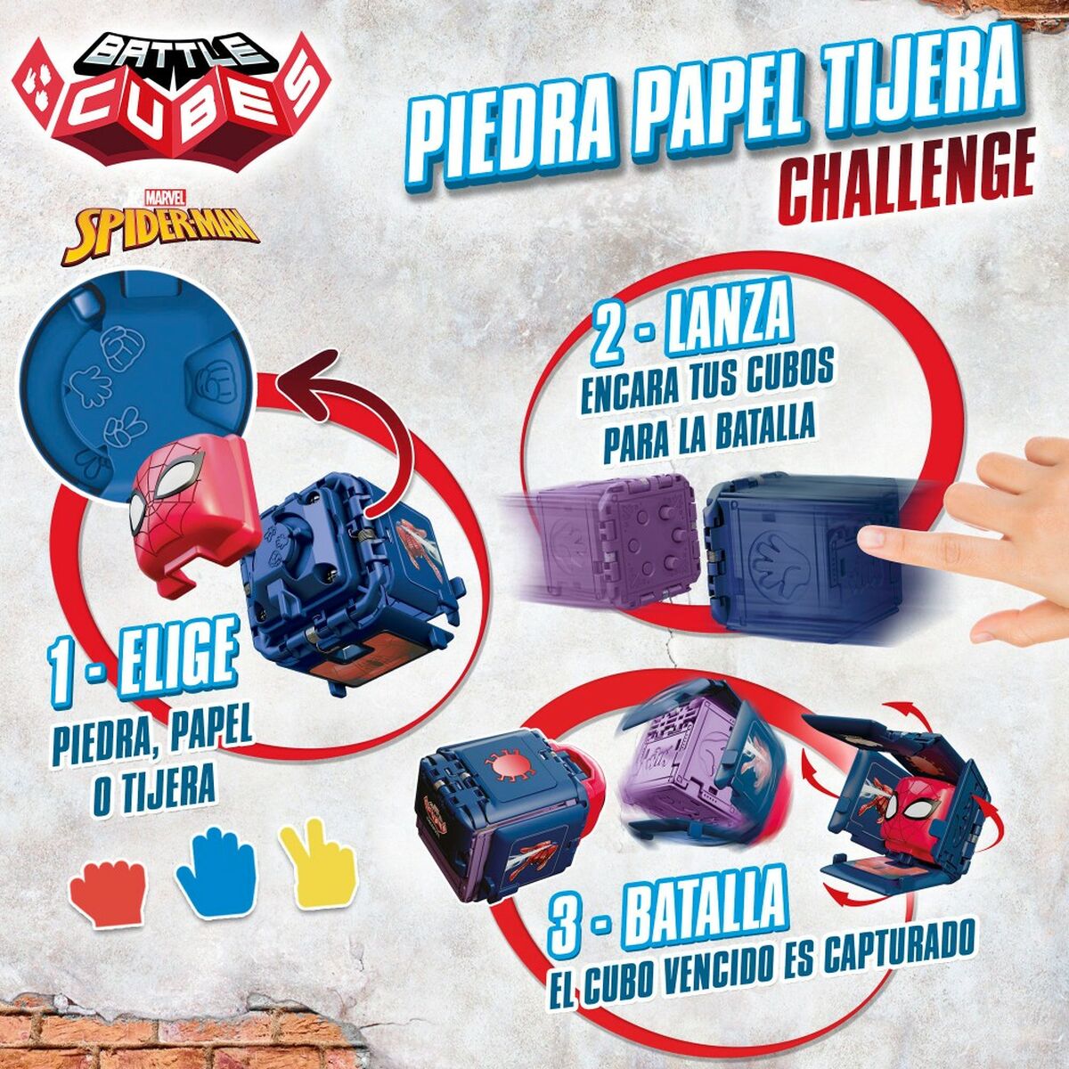 Taitopeli Spider-Man Battle Cubes (12 osaa)