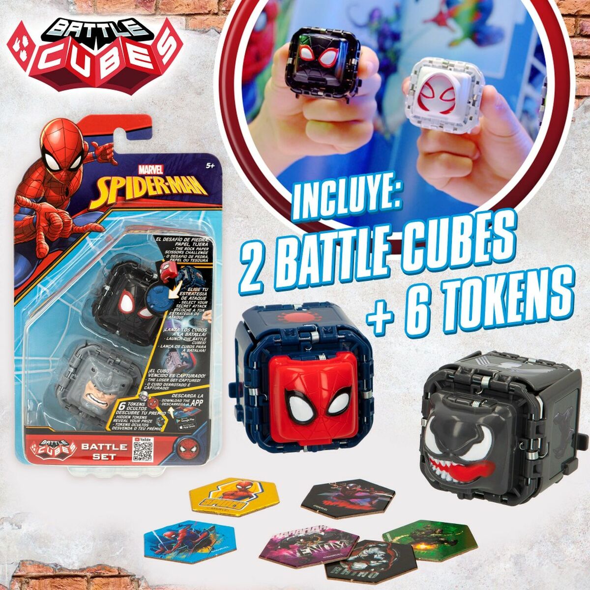 Taitopeli Spider-Man Battle Cubes (12 osaa)