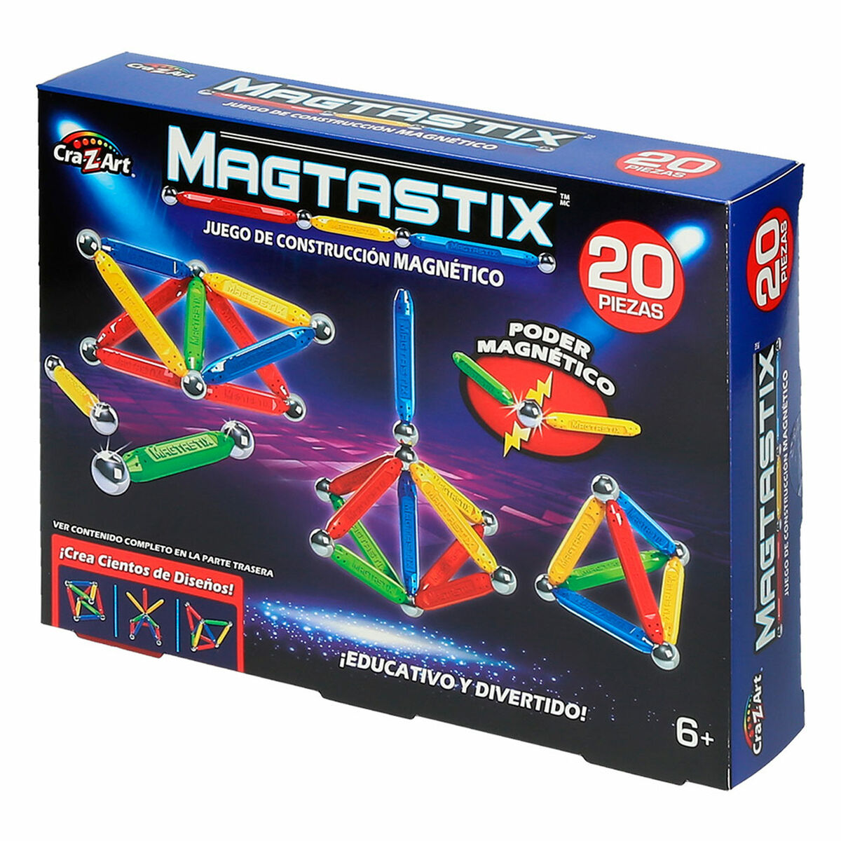 Rakennussetti Cra-Z-Art Magtastix Beginner 20 Kappaletta (4 osaa)