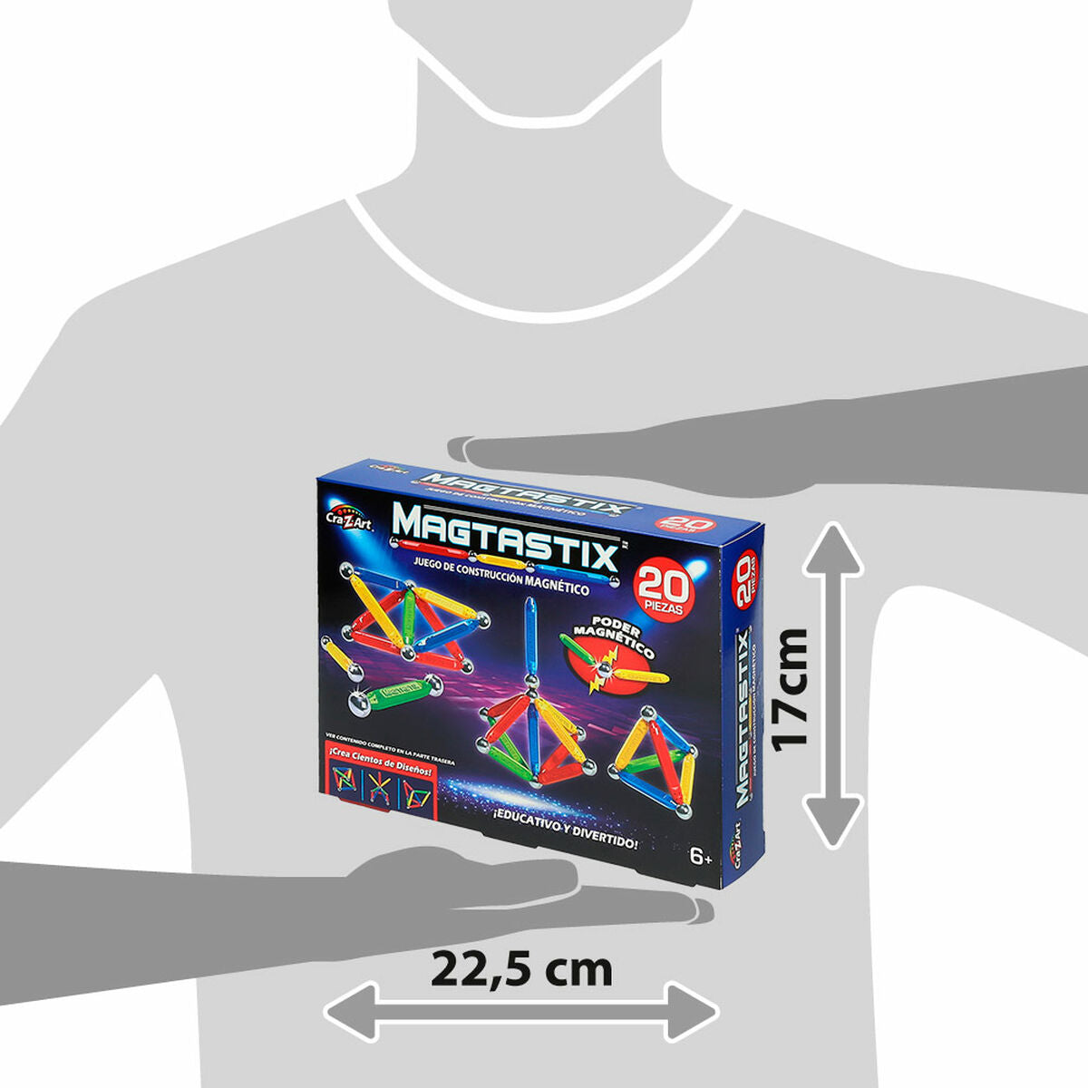 Rakennussetti Cra-Z-Art Magtastix Beginner 20 Kappaletta (4 osaa)