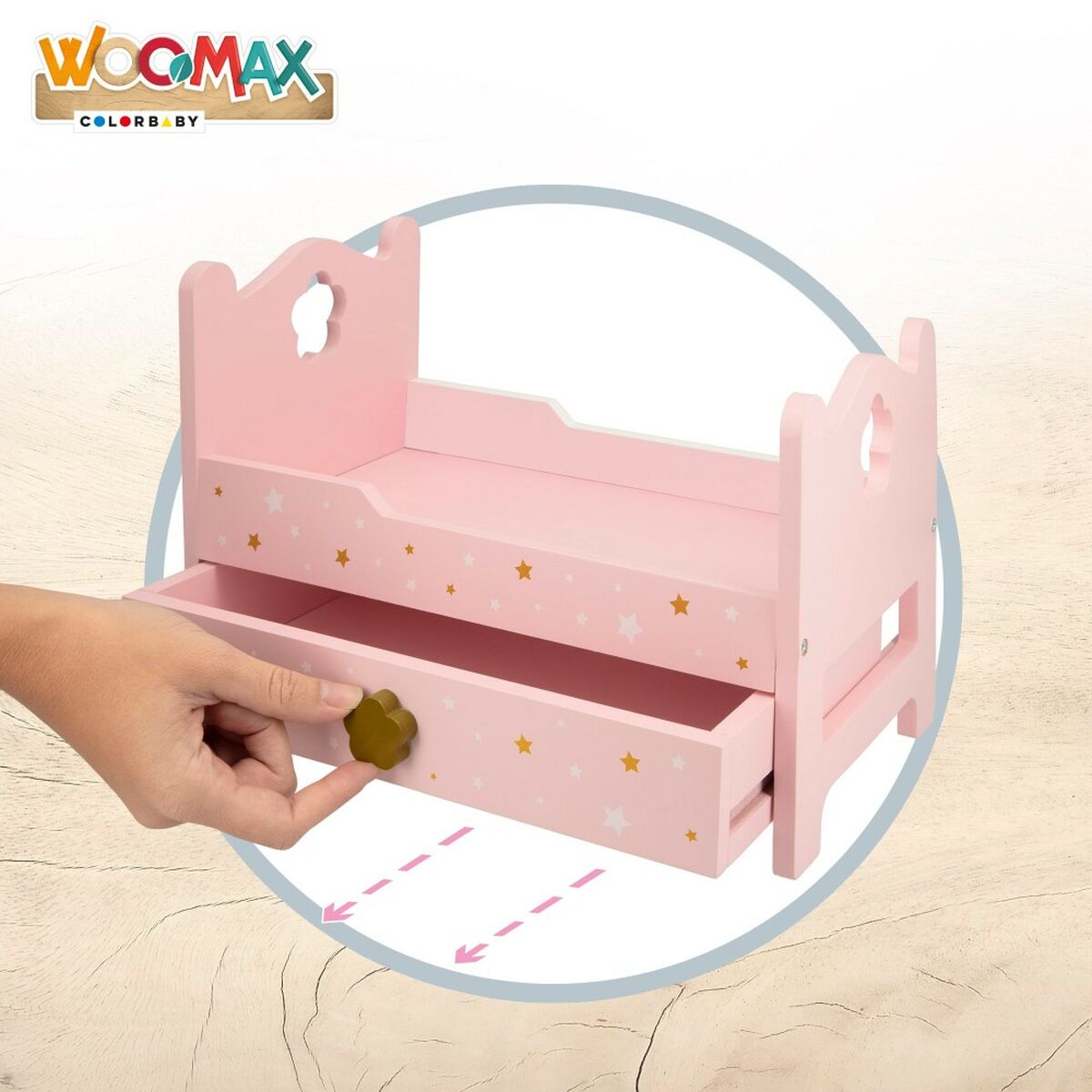 Sänky Woomax Pinkki 4 osaa 31 x 20 x 16 cm
