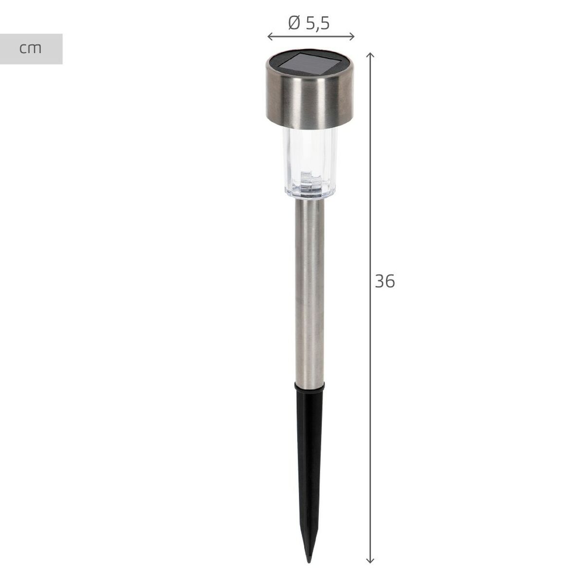 Puutarhan aurinkovaarna Aktive Muovinen 5,5 x 36 x 5,5 cm (24 osaa)