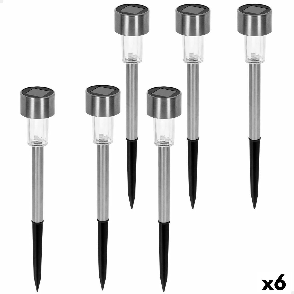 Puutarhan aurinkovalosetti Aktive 6 Kappaletta Muovinen 5,5 x 36 x 5,5 cm (6 osaa)