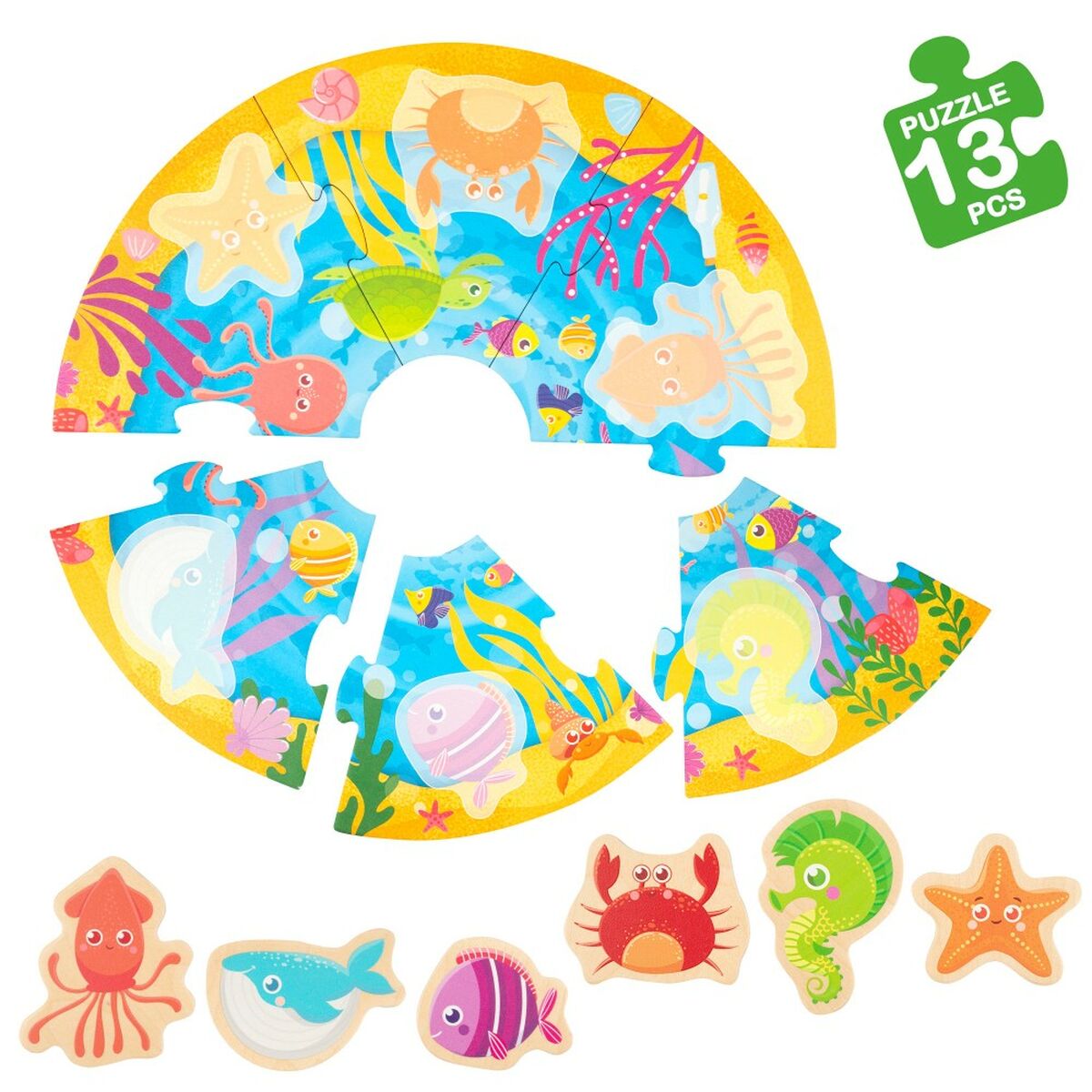 Lasten palapeli Lisciani Laivasto 13 Kappaletta 33 x 1 x 32 cm (6 osaa)