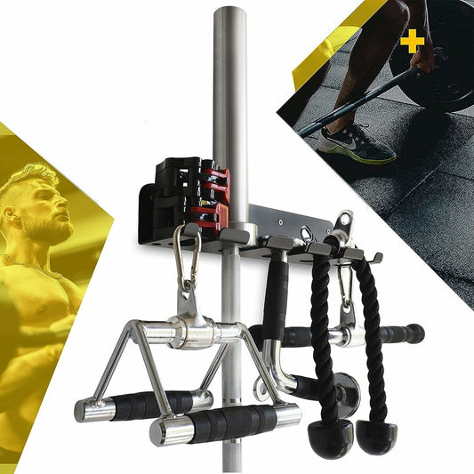 Seinäkiinnike 5 painoharjoittelutangolle Meollo Musta