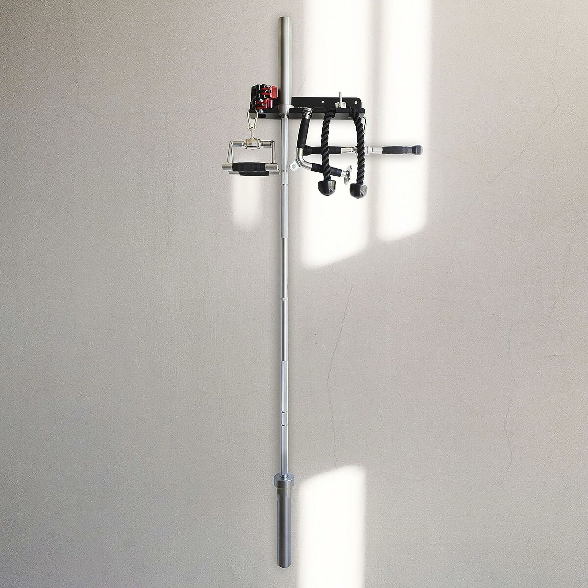 Seinäkiinnike 5 painoharjoittelutangolle Meollo Musta (2 osaa)